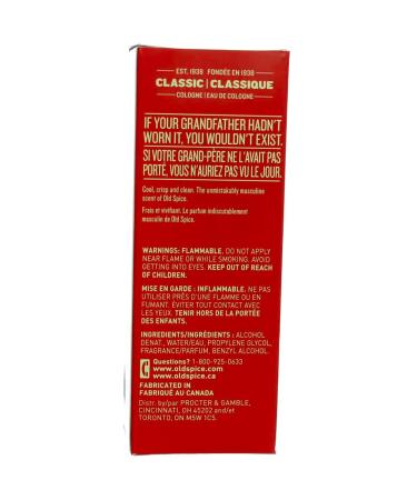 Old Spice Classic Cologne Spray 4.25 oz (Pack of 2) - Buy Online on GoSupps.com
