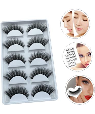5 Pairs Fake eyelashes beauty accessories fluffy false self adhesive eyelashes natural look fake lashes magnetic eyelash natural false lashes Girl Eyelash 3d Hand made fiber - Buy Online on GoSupps.com