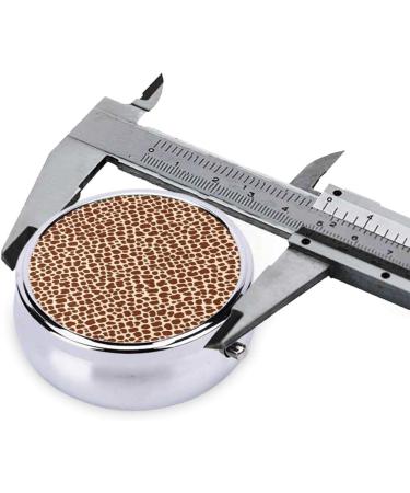 Leopard Printed Mini Round Pill Box | 3 Compartment Organizer for Travel Home & Office - Portable Pill Case - Buy Online on GoSupps.com