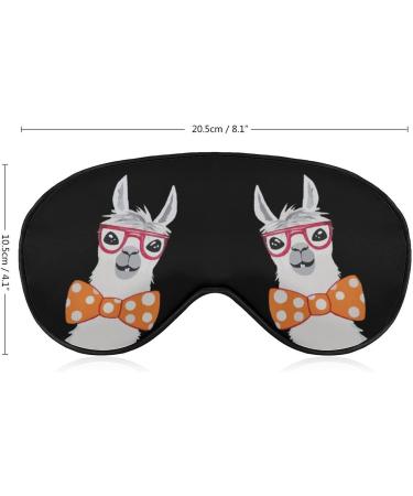 Sunglass Alpaca Llama Eye Mask Sleep Blindfold | Adjustable Strap | Blocks Light for Travel, Yoga, Nap | Women Men - Buy Online on GoSupps.com