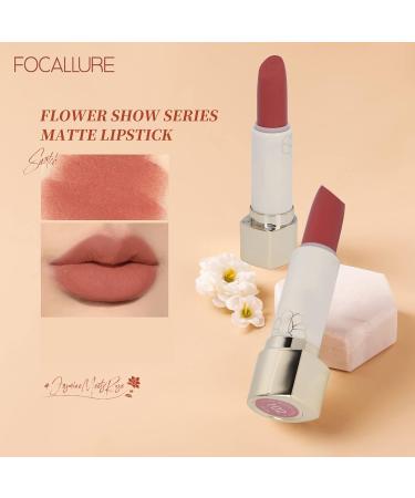 Ghzste 3.7g FOCALLURE Rose Matte Waterproof Lipstick High Color Rendering Sculpted Lipstick for Women (#102) - Buy Online on GoSupps.com