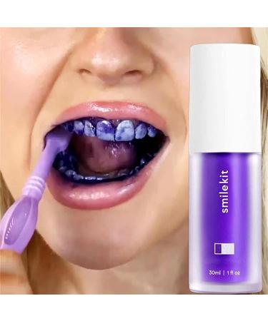Smilekit Purple Toothpaste Series - Color Corrector & Teeth Whitening (2PCs) | International Shipping Available - Buy Online on GoSupps.com