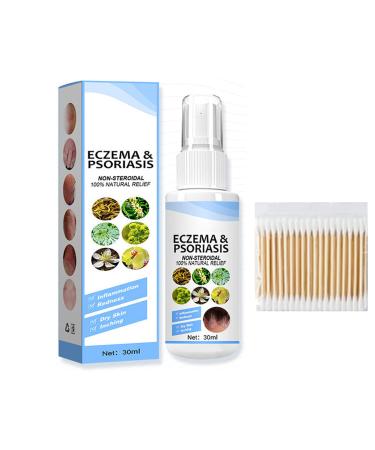 KCRPM Melllop Herbal Psoriasis Relief Spray 2023 New Vitiligo Relief Spray Itchy Skin Relief (1PCS)
