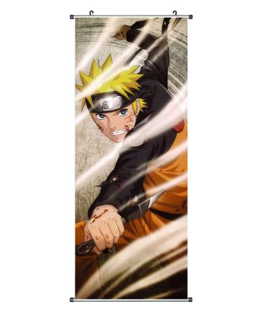 CosplayStudio Large Naruto Roll Picture / Kakemono Fabric Poster 100 x 40 cm Motif: Naruto with Kunai.