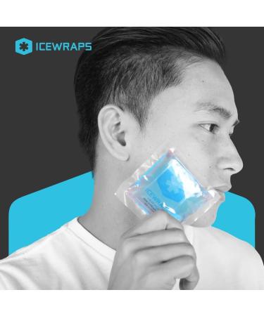 ICEWRAPS 3x3 Small Gel Ice Packs - Reusable Hot Cold Packs for Injuries | Mini Ice Packs for Nose, Face, Fingers | Set of 6 Soft Gel Packs - Buy Online on GoSupps.com