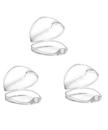 3 pieces of pacifier box transparent pp portable dustproof bpa-free for young girls mam bibs pacifier storage box for baby newborn trip