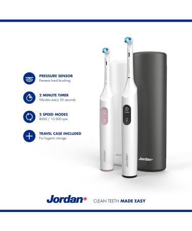 Shop Jordan Clean Smile Electric Toothbrush - Stylish Pink Design for All Ages | International Shipping Available - Buy Online on GoSupps.com