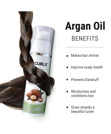 XO Curls Cold-Pressed Organic Argan Oil - Pure & Natural Hair Treatment - Buy Online on GoSupps.com