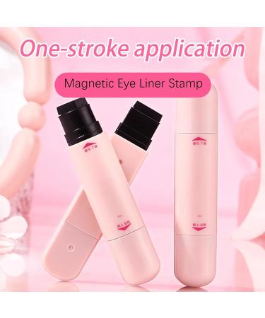 Winged Eyeliner Stamp Sweatproof Waterproof Stencil Magnetic Winged Eyeliner Women Makeup For Beginners Women Dating Business Party Work Birthday Valentines Day Black - Buy Online on GoSupps.com