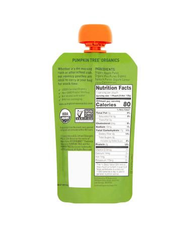 Peter Rabbit Organics  Pea  Spinach and Apple Puree  4.4-Ounce Pouches (Pack of 10) Pea  Spinach & Apple - Buy Online on GoSupps.com
