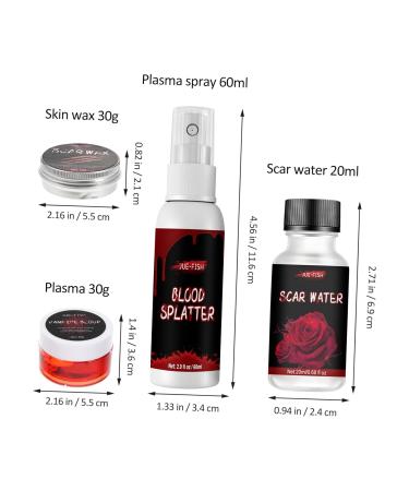 Shop Minkissy 5 Sets Scar Wax & Fake Blood - Premium Halloween Makeup & Props | Realistic Blood Gel for Parties & Decorations - Buy Online on GoSupps.com