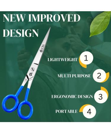 OCBA Hairdressing Scissors - Professional 6 Inch Hair Cutting Scissors & Hair Scissors - Hair Scissors Perfect Design for Salons - Barber Scissors for Men and Women - Buy Online on GoSupps.com