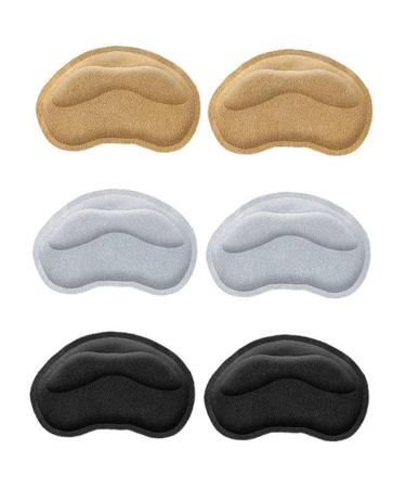 NOLITOY 3 Pairs Heel Sticker High Heels Soft Foot Pads Womens High Heels Foot Protector Grips Comfort Heels Heel Cushion Inserts for Women Shoes Thicken Nubuck Calfskin Women's Boots