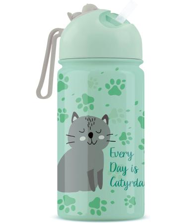 Wessper Children's Water Bottle 410 ml Insulated Bottle with Straw IIoxidable Aier | 1 Click Cap BPA-Free for School Spo - Buy Online on GoSupps.com
