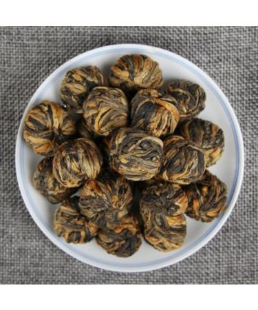 HQZM Classic Chinese Dian Hong TeaSmall Golden Ball 60g Rich and Arostic Black Tea From China - Buy Online on GoSupps.com