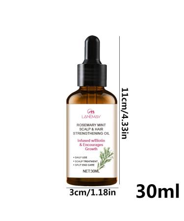 Organic Rosemary Oil for Hair Growth - 30ml Hair Care & Anti-Hair Loss Essential Oil - Buy Online on GoSupps.com