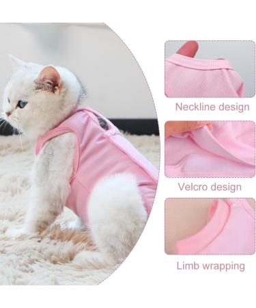 Phcozy Recovery Suit for Cats & Dogs - Protective Clothing for Post-Operative Care Pink - Buy Online on GoSupps.com