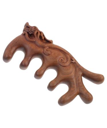 Patkaw Wooden Massage Comb | Broad Tooth Scalp Massager | Retro Decorative Kamm & Gua Sha Tool | Manual Acupuncture Massager for Fatigue Relief | International Shipping Available - Buy Online on GoSupps.com
