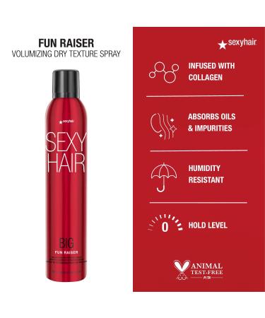 SexyHair Big Fun Raiser Volumizing Dry Texture Spray 8.5 Oz | 48 Hour Hold | Volume & Humidity Resistance | All Hair Types - Buy Online on GoSupps.com