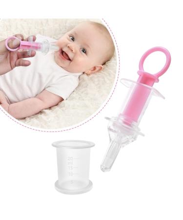 Baby Medicine Syringe Pacifier for Oral Feeding  Liquid Baby Medicine Dispenser Newborn & Infant Medicine Syringe  Baby Essentials Medicine Pacifier (Pink)