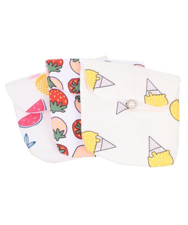 Coolhiya 3 pieces of women bandage bags of sanitary accessories Enchanting tampon holder Practical period bag Hygiene supplies Practical periodica bag multifunctional function