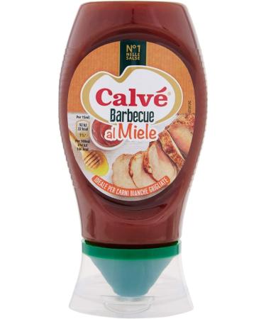 Calv Calv Salsa Barbecue al Miele 250 ml Honey Condiments and Table Sauces (Set of 6)