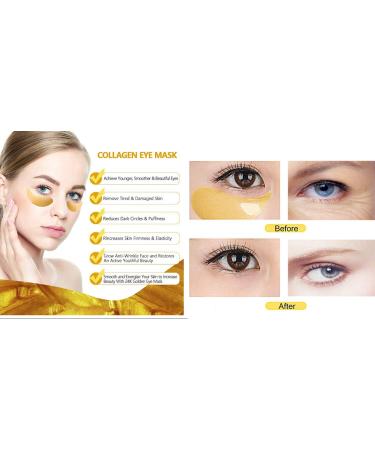 Chlorophyll Algae Extract Collagen Eye Patches - 60 pads for Dark Circles and Under Eye Bags Treatment - Buy Online on GoSupps.com