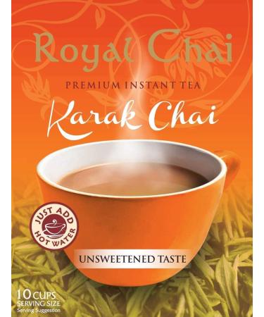  Royal Chai Royal Chai Karak Chai Unsweetened 180g (Pack of 2) - Premium Instant Tea - Karak Tea - Natural - Instant Karak Tea - Buy Online on GoSupps.com
