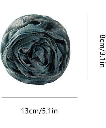 Soft Bath Balls | Rose Large Bath Balls Women & Men Skin Friendly Body Scrubber Soft Shower Balls with Lanyard for Home Blue - Buy Online on GoSupps.com