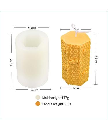 Grainrain 3D Bee Candle Molds Honeycomb Silicone Soap Mold Wax Mold Candle Making Mould (SXY043) F20-SXY043 - Buy Online on GoSupps.com