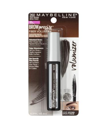Maybelline Brow Precise Fiber Volumizer Eyebrow Mascara, Deep Brown - 0.27 fl. oz - Buy Online on GoSupps.com