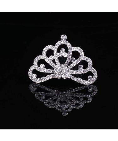 Minkissy Princess Crown Comb Mini Tiara Rhinestone Hair Hoop 12pcs Set for Girls and Women - Exquisite Party Favor Hair Clips - Size 1 - Buy Online on GoSupps.com