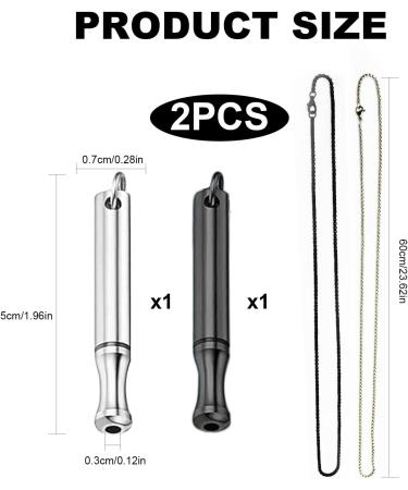 BFUZXY 2 pieces smokefree V2 necklace original breathing chain anxiety breathing chain with resistance against smoke withdrawal - Buy Online on GoSupps.com