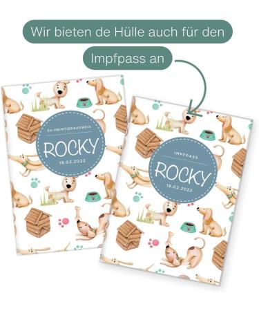 Personalized Wilhelm Fell Case for EU Pet ID Card - Custom Name & Birthdate - Perfect Gift for Pet Owners | Protective Cover for Pet ID Card (Rocky) - Buy Online on GoSupps.com