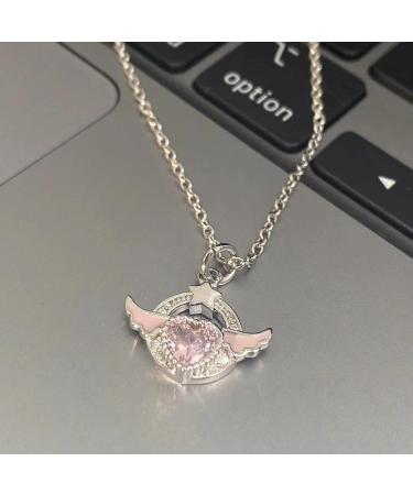 Southjieling Vintage Diamond Choker Necklace | Crystal Peach Heart Pendant | Aesthetic Fashion Jewelry - Buy Online on GoSupps.com