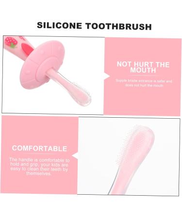 Minkissy Kids Toothbrush - Baby & Toddler Accessories Travel-Friendly Pink Manual Detergent Baby Toothbrush (1 Pack) - Buy Online on GoSupps.com