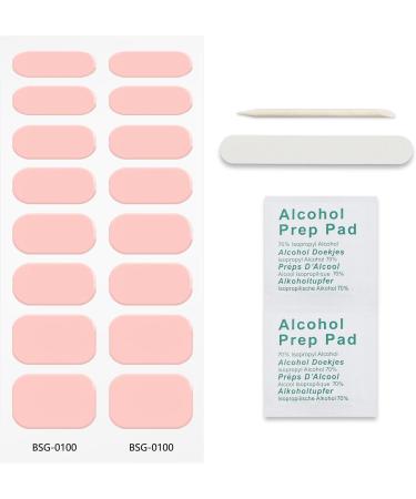 JMEOWIO Semi Cured Gel Nail Strips Cream Orange Pink Gel Nail Stickers Nail Supplies Nail Art Design Decoration Accessories - Buy Online on GoSupps.com