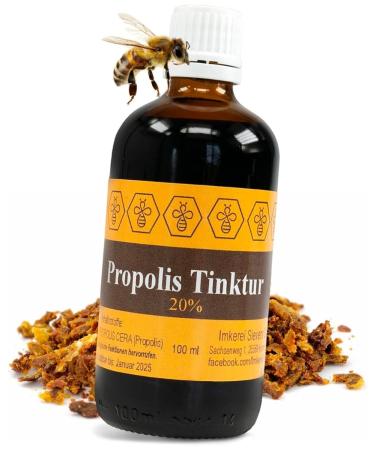 North Bush Propolis Tincture with 20% propolis from our own beekeeping - 100ml propolis drops of bees propolis extract - propolist tincture - beekeeping quality 100 ml (1 Pack) - Buy Online on GoSupps.com