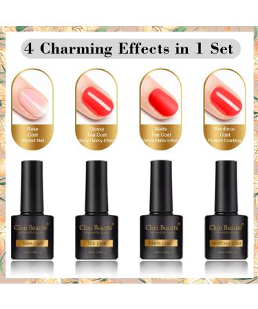 Clou Beaute 27PCS Gel Nail Polish Set with UV LED Lamp - 18 Colors Soak Off Gel Polish Starter Kit - Matte Reinforce Gel Varnish Gift Box - S22-02 CB-S22-02 - Buy Online on GoSupps.com