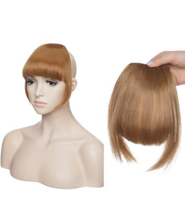 Buy SEGO Clip-in Pony Hairpiece Extensions - Realistic Coffee Brown Fringe Bangs | International Shipping Available - Buy Online on GoSupps.com