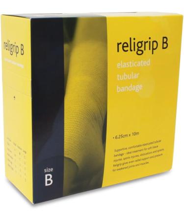Religrip REL462 Elasticated Tubular Bandage - Ideal for Soft Tissue Injuries - Small Size 6.25 cm x 10 m - Pack of 1 - Buy Online on GoSupps.com