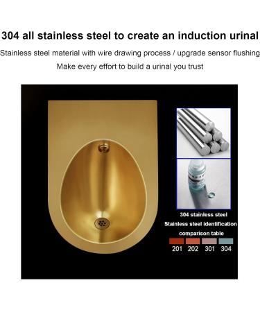 Inodoro moderno para ba o inodoro suspendido de Acero inoxidable 304 para Hombres sanitarios de inducci n drenaje de pared inodoros p blicos Red Bronze Urinal - Buy Online on GoSupps.com