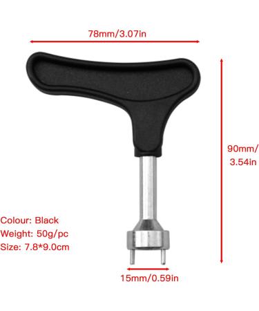 Golf Shoe Spikes Wrench - Universal Zinc Alloy Spike Removal Tool - Buy Online on GoSupps.com
