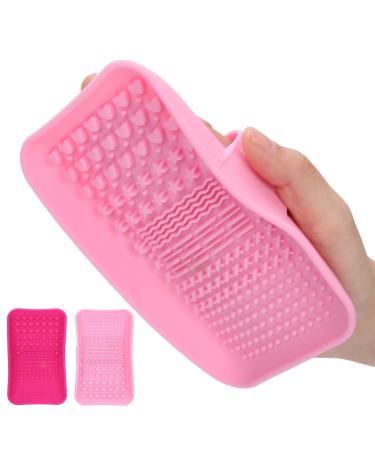 2 Pieces Silicone Makeup Brush Cleaning Pads - Ultimate Scrubber for Foundation Brushes & Cosmetics | Efficient Washing Tool for Flawless Makeup - Buy Online on GoSupps.com