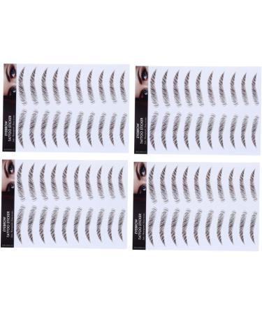 Beavorty 8 Pcs Eyebrow Stickers Black Stickers 4d Eyebrow Tattoos Water Transfer Eyebrow Sticker Tool Shaping - Buy Online on GoSupps.com