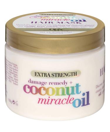 Ogx Coconut Miracle Oil Damage Remedy Hair Mask 6 Ounce Jar (3 Pack)