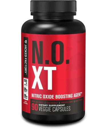 N.O. XT Nitric Oxide Supplement with Nitrosigine L Arginine & L Citrulline for Muscle Growth, Pumps, Vascularity, & Energy - Extra Strength Pre Workout N.O. Booster & Muscle Builder - 90 Veggie Pills 90 Count (Pack of 1) - Buy Online on GoSupps.com