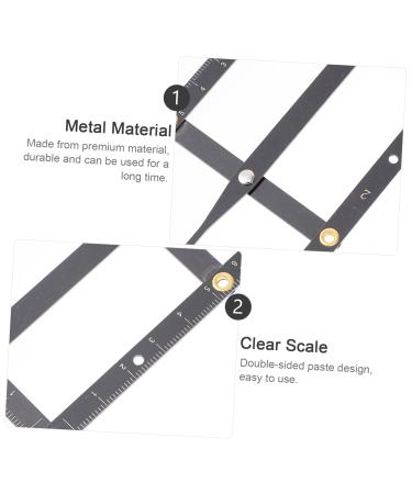 Didiseaon Eyebrow Scale Brow Mapping Ruler Adjustable Eyebrow Ruler Balance Measuring Ruler Second Generation 16X4.5X0.6CM Black - Buy Online on GoSupps.com