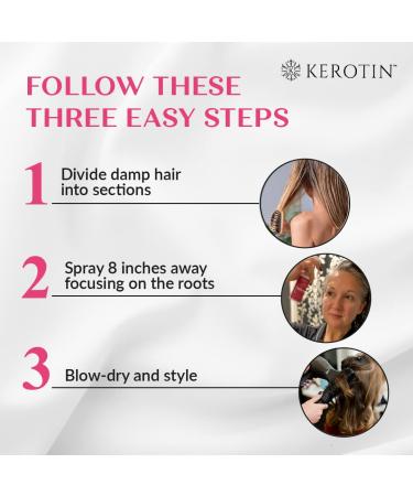 Kerotin Root Volumizer Spray. Hair Thickener and Anti-Thinning Root Lift Spray - Styling and Repair Spray to Boost Hair Thickness. Free of Artificial Fragrance  Sulfate  and Alcohol - Made in the USA - Buy Online on GoSupps.com