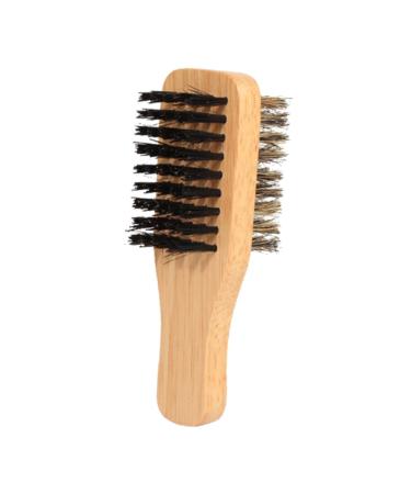 1st double-sided beard brush men gifts facial cleaning brush gift for men gifts for men Christmas gifts shampoo brush model nylon man 11.5x3.7x4.4cm yellow